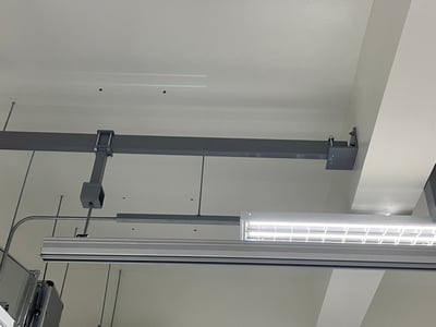 Thanh ray nhôm treo cầu trục khí nén 200 kg cảm ứng lực - ảnh 6