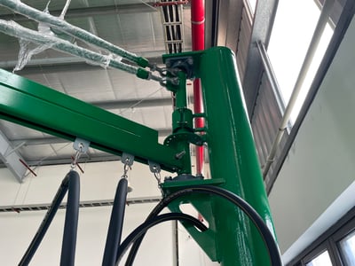 Cầu trục xoay ray 200kg Lifts All với mặt hút chân không hút tấm thép - ảnh 3
