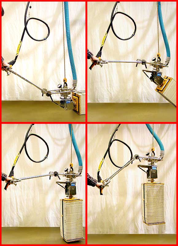 Thiết bị nâng ANVER VBLX tay cầm kéo dài, lật 90°, nâng bó tay sách in