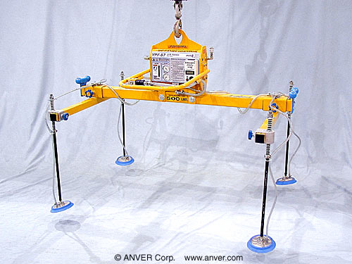 ANVER VPF-57/20-AIR + L50M4-61-2/44XP four pad air powered vacuum lifter