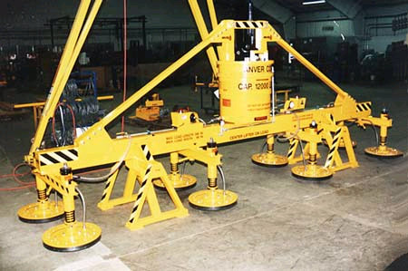 ANVER heavy duty eight pad self-powered mechanical vacuum lifter