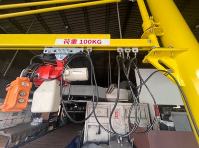 Cầu trục xoay treo palăng điện KITO dạng kéo tay - ảnh 2