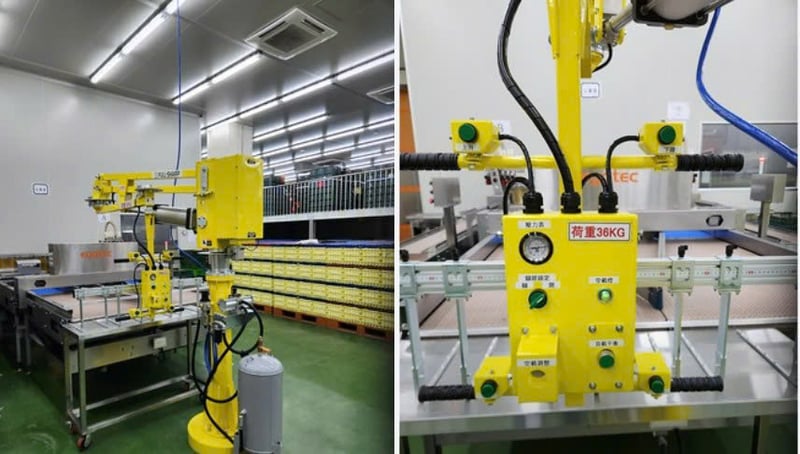 Tay nâng trợ lực nâng vỉ trứng