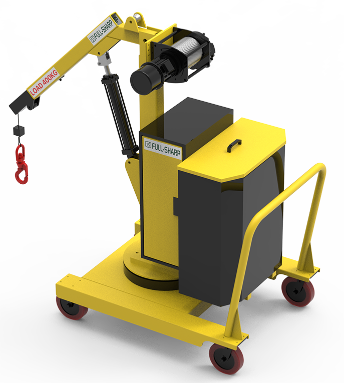 Xe cẩu điện đẩy tay 400kg - Góc 1