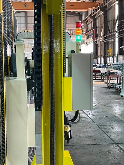 Tay nâng trợ lực kẹp trục airshaft rút khỏi lõi cuộn nguyên liệu - ảnh 23