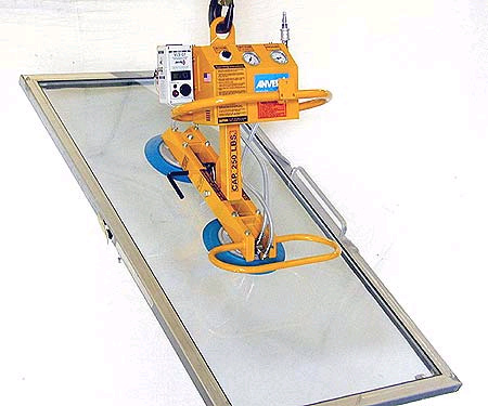 ANVER A25M2-30VF-MUP two pad air powered vacuum lifter with manual tilter