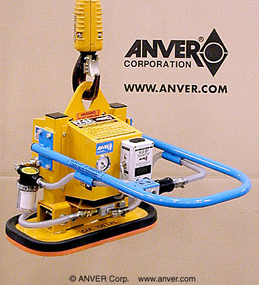 ANVER APF-07 with FP100140G-A2C4: lifting and handling small stone and concrete slabs weighing up to 500 lb (225 kg)
