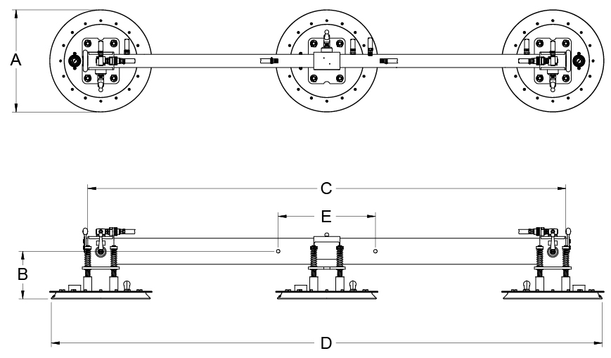 ANVER L690M3-110-dwg vacuum lifting frame