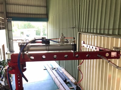 Lifts All Articulating Jib Crane on Round Mobile Base with Vacuum Lifter for Cartons - ảnh 8