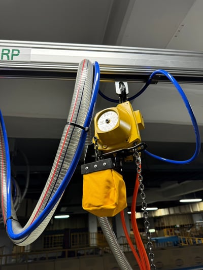 Thanh ray nhôm treo trần, palang ENDO và tool hút thùng giấy - ảnh 6