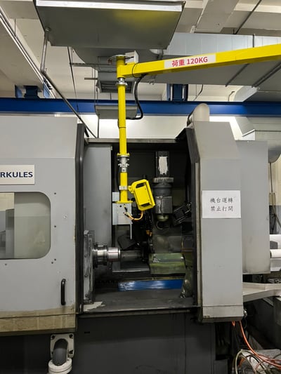 Tay nâng trợ lực treo trần 120 kg nâng khuôn vào máy CNC - ảnh 7