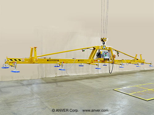 ANVER E600M12-410A-6/53 twelve pad electric powered vacuum lifter