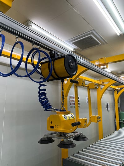 Khung thanh ray nhôm 200kg, air balancer ENDO và tool hút chân không - ảnh 27