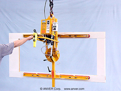 ANVER ETL25M8-48-2/53MR eight pad custom electric lifter with powered tilt and manual rotate