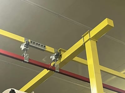 Bộ khung treo thanh ray 5T 200kg và pa lăng điện lắp tại Bắc Giang - ảnh 7