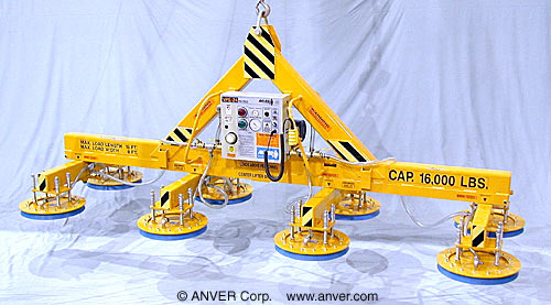 ANVER E1600M8-150-4/44PF eight pad electric powered heavy duty lifter