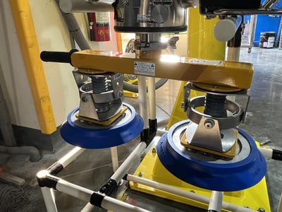 Overhead Aluminum Rail Jib Crane with Anver Vacuum Lifter for Rubber Blocks - ảnh 15