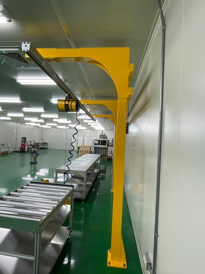 Khung thanh ray nhôm 200kg, air balancer ENDO và tool hút chân không - ảnh 4
