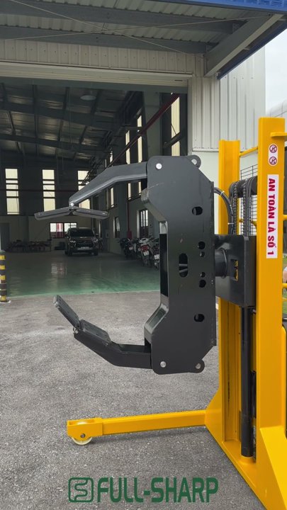 Xe nâng điện kẹp cuộn 1 tấn