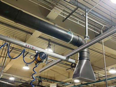 Thanh ray nhôm với air balancer ENDO và tool hút khí nén - ảnh 11