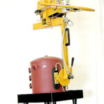 ANVER E12M2-MROT-OC, thiết bị nâng chân không kẹp đứng hai mặt hút chạy điện, đặt riêng, có xoay tay