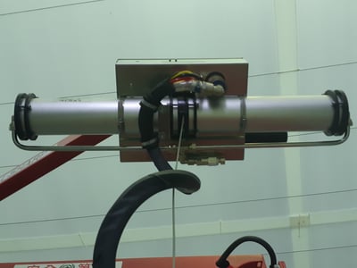 Articulating Jib Crane on Mobile Base with Vacuum Lifter for Carton Boxes - ảnh 1