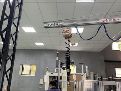 Cầu trục xoay ray nhôm, palang KITO kéo tay và nam châm gạt tay - ảnh 6