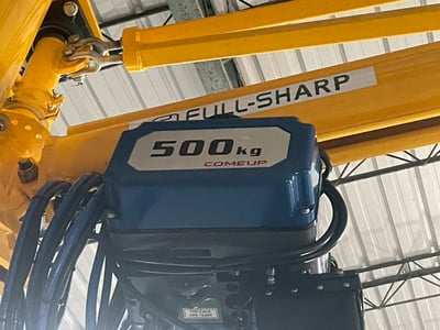 Cầu trục xoay 500 kg với pa lăng 500 kg nâng cuộn nguyên liệu - ảnh 4
