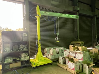 Pneumatic Jib Crane with Vacuum Lifting Pad for Carton Boxes - ảnh 8
