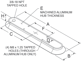 Medium oval vacuum cup drawing