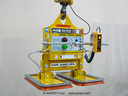 ANVER VPE3-S + PA1834-2P-36-SI two pad electric powered vacuum lifter