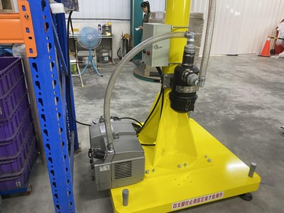 Cầu trục xoay ray nhôm đế di động và ống hút chân không thùng giấy - ảnh 4