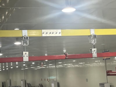 Bộ khung treo thanh ray 5T 200kg và pa lăng điện lắp tại Bắc Giang - ảnh 1