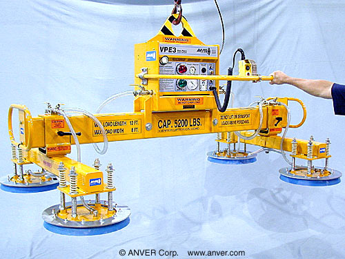 ANVER E520M4-86-2/44 four pad electric powered vacuum lifter