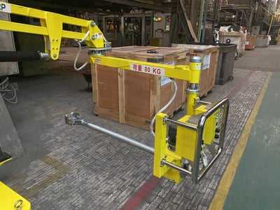 Tay nâng đế di động kèm xe kéo điện, tool kẹp dài cho lò nung - ảnh 3