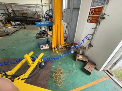 Mặt hút chân không khí nén nâng tấm thép dài 8 m - ảnh 8