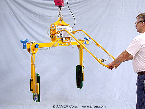 ANVER E50M2-61SG: lifting & handling steel cabinets 4 ft x 2 ft (1.2 m x 0.6 m) up to 500 lb (227 kg)