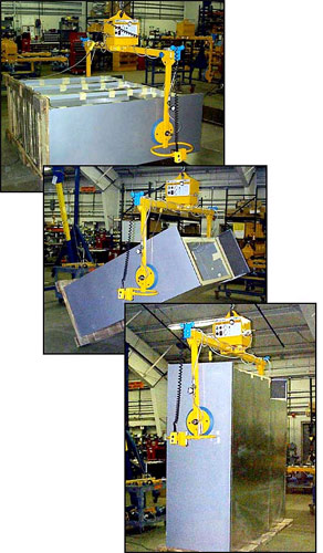ANVER E50M2-94ASG: lifting & handling cooler units 87 in. x 82 in. (2209 mm x 1672 mm) weighing up to 500 lb (227 kg)