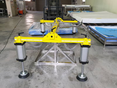 Mặt hút chân không xi lanh khí nén nâng tấm kim loại tải 400 kg - ảnh 2