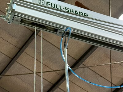 Cầu trục xoay khí nén bám cột đưa phôi vào máy CNC - ảnh 6