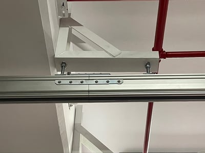 Thanh ray nhôm treo trần treo tool gắp kẹp tấm xốp - ảnh 8