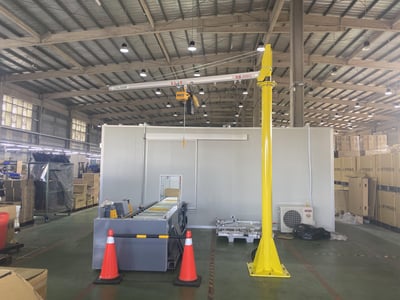 Pneumatic Jib Crane for Lifting Bicycle Frames on the Line - ảnh 33