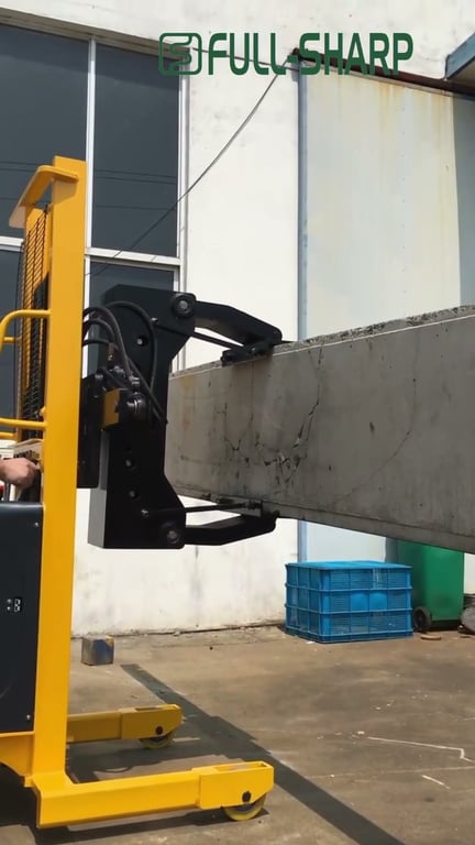 Xe nâng điện kẹp tấm đá