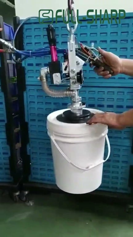 Tay cầm khí nén hút chân không nâng thùng sơn