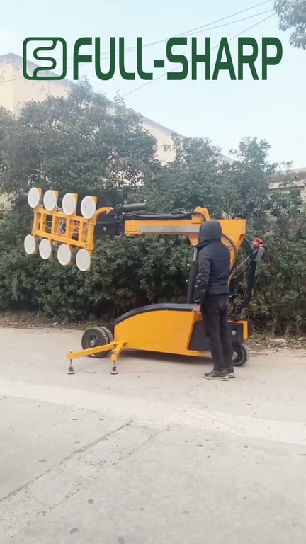 Xe nâng hút chân không tấm kính
