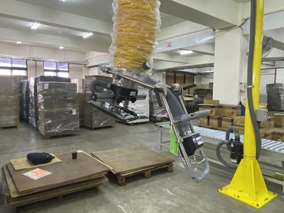 Cầu trục xoay khớp nối và ống hút ANVER hút thùng giấy - ảnh 8