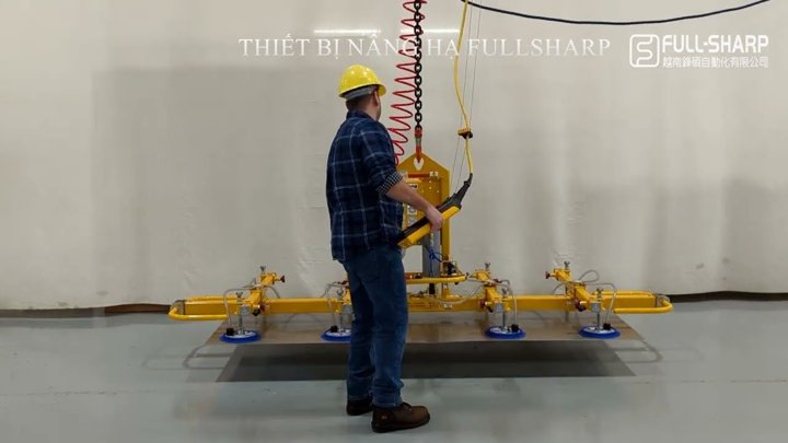 Thiết bị nâng hạ chân không hút tấm kính kích thước lớn -Battery powered vacuum lifters