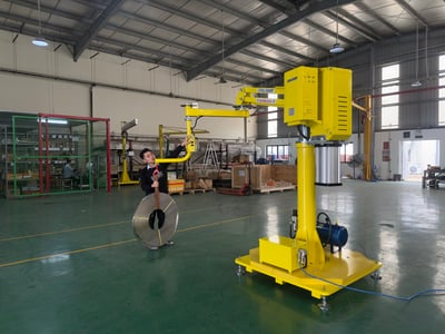 Tay nâng trợ lực khí nén nâng phôi vào máy phay tiện CNC - ảnh 23