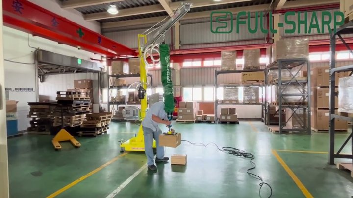 Cầu trục xoay & Thiết bị nâng hạ hút chân không thùng carton,Thiết bị nâng thùng giấy
