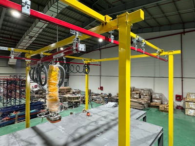Bộ khung thanh ray thép 200 kg và ống hút chân không ANVER - ảnh 13